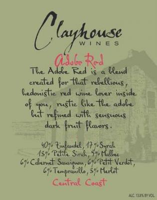 Clayhouse  - Adobe Red 2014 (750ml) (750ml)